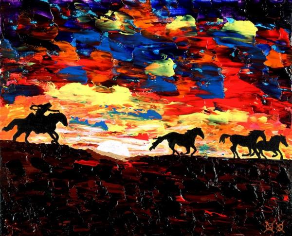 Слепой художник на ощупь создает красочные полотна (ФОТО)