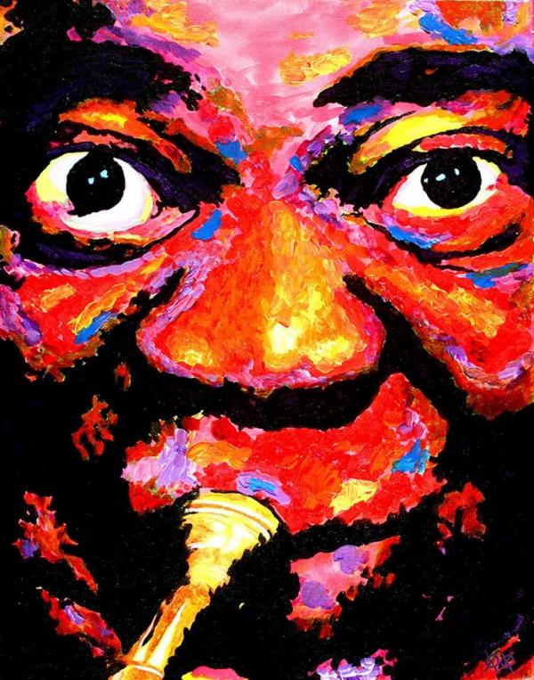 Слепой художник на ощупь создает красочные полотна (ФОТО)