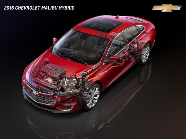 Компания Chevrolet анонсировала гибридный седан Malibu (ФОТО)