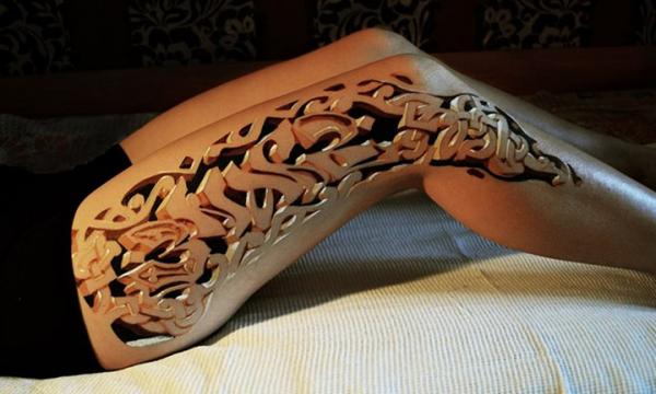 10 реалистичных и страшных 3D-татуировок (ФОТО)