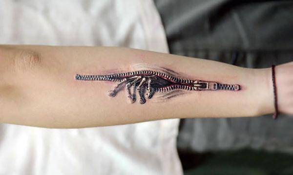 10 реалистичных и страшных 3D-татуировок (ФОТО)
