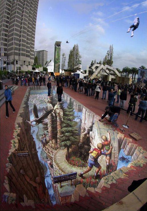 3D-картины на асфальте, которые обманут одно из ваших пяти чувств (ФОТО) 3D-картины на асфальте, которые обманут одно из ваших пяти чувств (ФОТО)