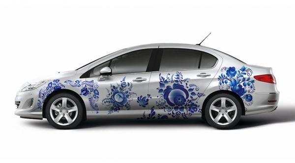 Peugeot раскрасил свои авто «под гжель» и «хохлому» (ФОТО)
