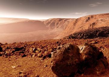 На Марсе обнаружен наскальный рисунок человека (ФОТО)