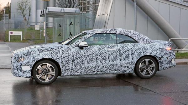 Новый кабриолет Mercedes-Benz впервые замечен на тестах  (ФОТО)