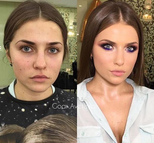 Удивительное преображение: до и после макияжа (ФОТО)