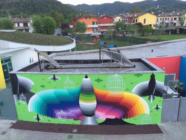 Итальянский художник превратил детский сад в шедевр искусства (ФОТО)