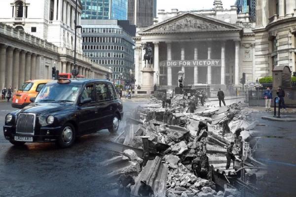 Отголоски войны: масштабный фотопроект, посвященный бомбардировке Лондона во время Второй мировой (ФОТО)