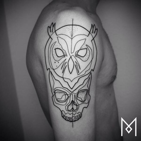Минималистичные татуировки, нарисованные одной линией (ФОТО)