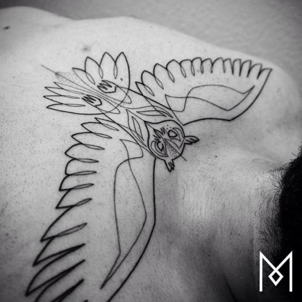 Минималистичные татуировки, нарисованные одной линией (ФОТО)