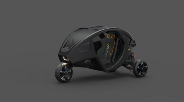 Vector Аutocycle: дизайнерский гибрид автомобиля и байка (ФОТО)