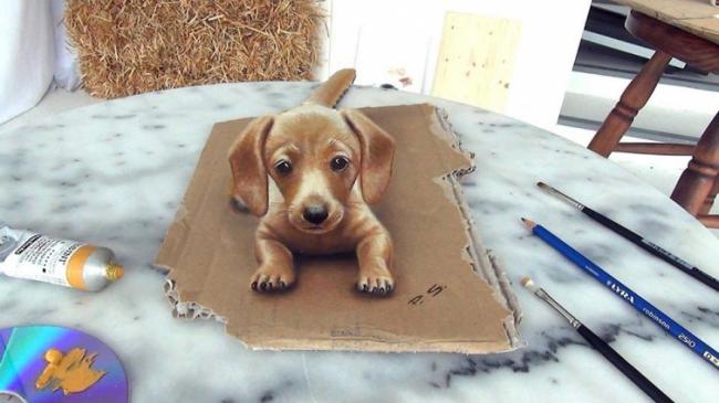 Обман зрения. Невероятные 3D-рисунки на бумаге (ФОТО)