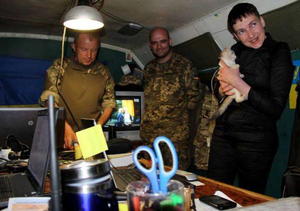 Надежда Савченко удивила бойцов АТО (ФОТО)