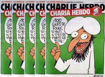 Charlie Hebdo высмеял королеву Великобритании в новой карикатуре (ФОТО)