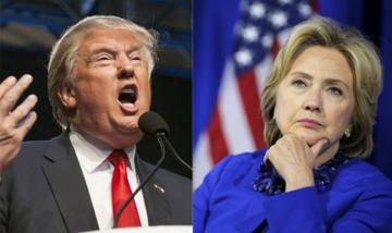 Выборы в США: Хиллари Клинтон и Дональд Трамп идут плечом к плечу