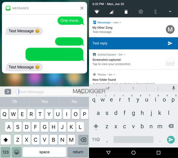 Сравнение интерфейсов: iOS 10 против Android 7.0 Nougat (ФОТО)