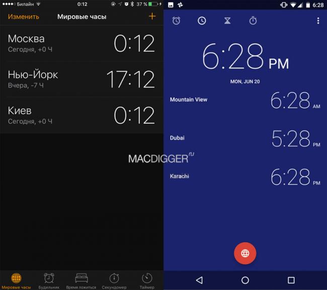 Сравнение интерфейсов: iOS 10 против Android 7.0 Nougat (ФОТО)