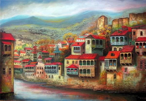 Ощущение праздника: позитивные картины в исполнении художника из Грузии (ФОТО)