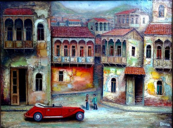 Ощущение праздника: позитивные картины в исполнении художника из Грузии (ФОТО)