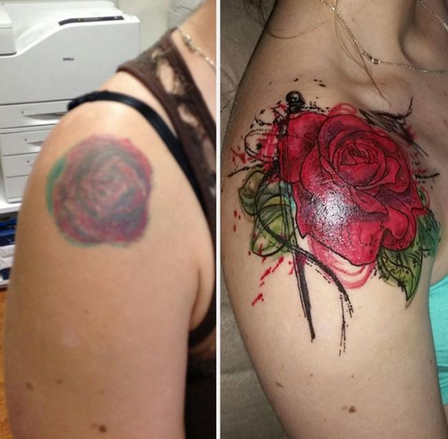 25 примеров потрясающего перекрытия старых татуировок (ФОТО)