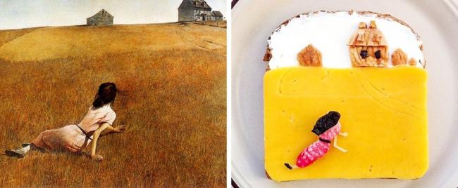 15 великих картин, которые нарисовали на бутербродах (ФОТО)