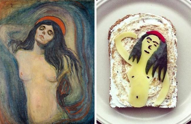 15 великих картин, которые нарисовали на бутербродах (ФОТО)