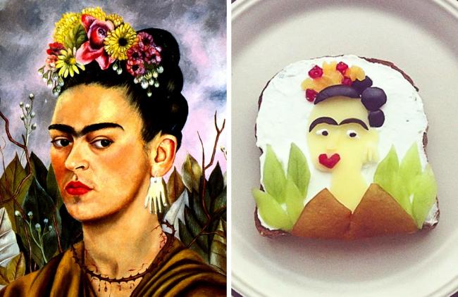 15 великих картин, которые нарисовали на бутербродах (ФОТО)