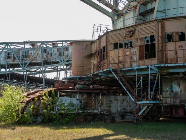 Гигантская машина: заброшенный экскаватор в Германии (ФОТО)