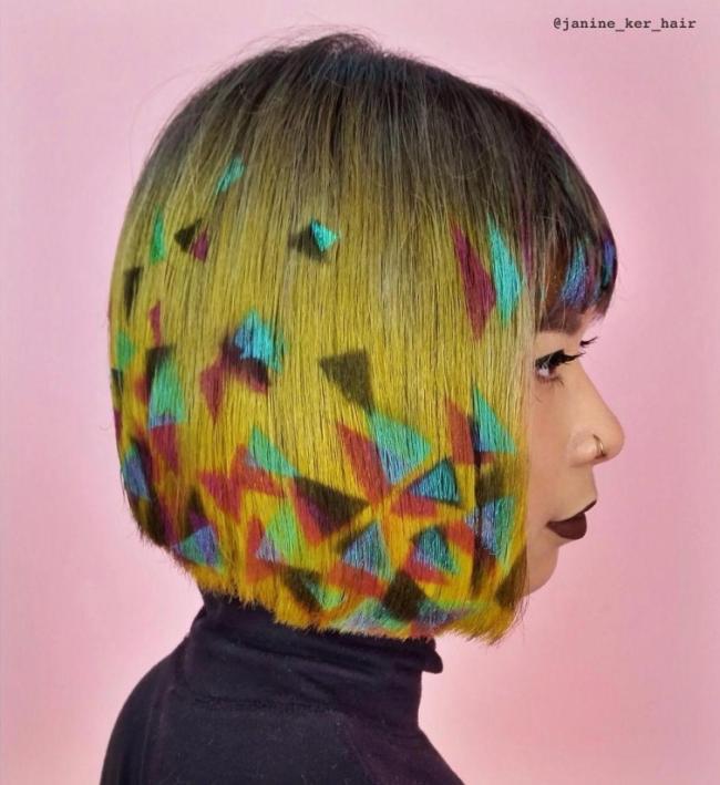 Граффити на волосах – новый женский тренд (ФОТО)