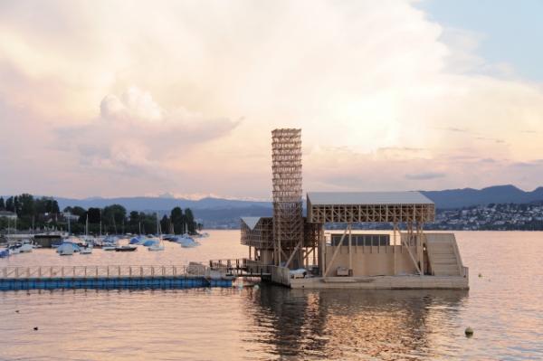 Искусство на водах: “павильон размышлений” в швейцарском Цюрихе (ФОТО)