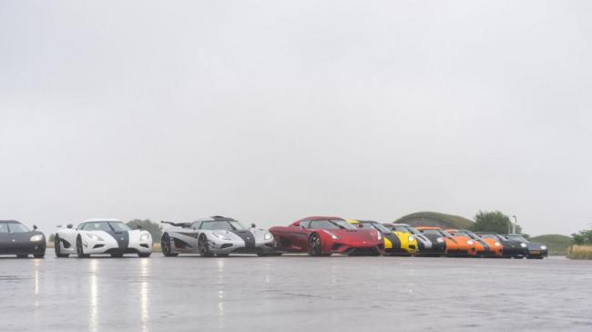 Редкое зрелище: большая концентрация Koenigsegg в одном месте (ФОТО)