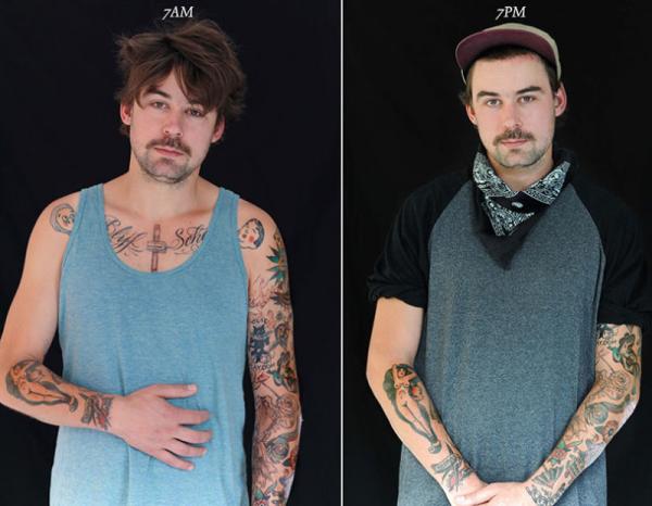 «7 утра — 7 вечера»: как по-разному выглядит человек (ФОТО)