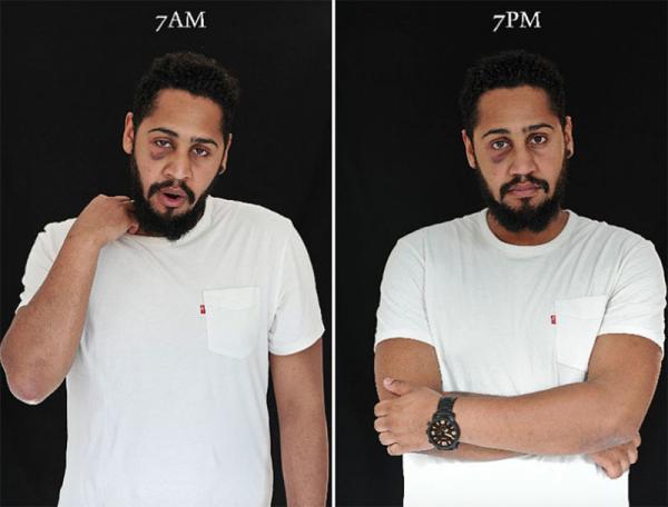 «7 утра — 7 вечера»: как по-разному выглядит человек (ФОТО)