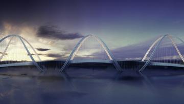 Чудо инженерной мысли: олимпийский мост в Китае (ФОТО)