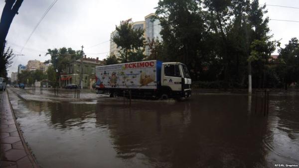 Большая вода морской Одессы (ФОТО)