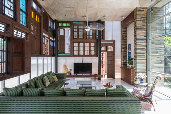 Оригинальный подход к оформлению: дом-коллаж в Индии (ФОТО)