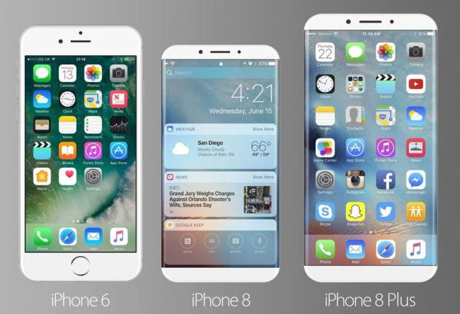 В Сети появился концепт iPhone 8 с дисплеем «от края до края» (ФОТО)