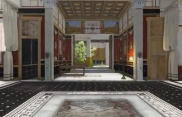 Археологи создали 3D-версию интерьера дома жителя Помпей (ВИДЕО)