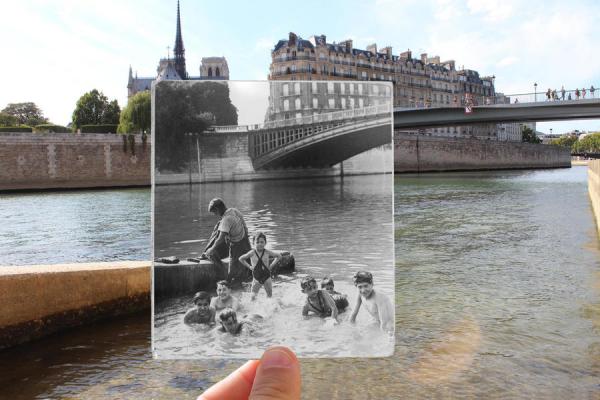 Париж на фотографиях в прошлом и сейчас (ФОТО)