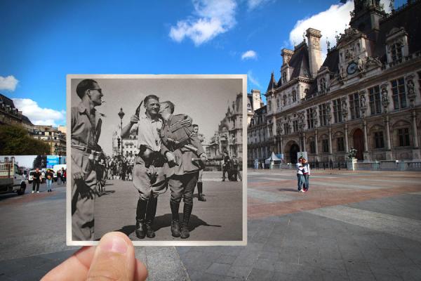 Париж на фотографиях в прошлом и сейчас (ФОТО)
