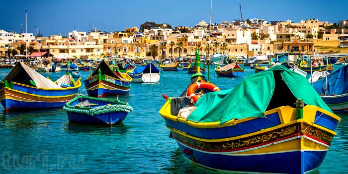 Мир ярких красок. Маленький рыбацкий городок на Мальте (ФОТО)