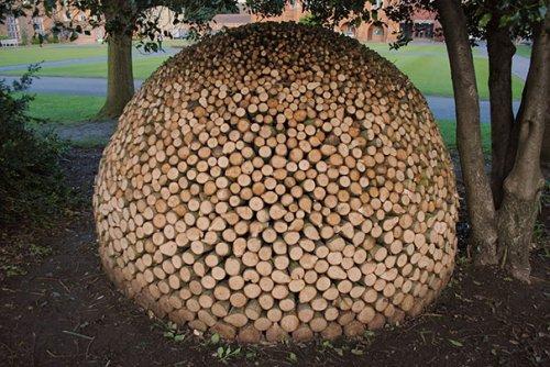 Заготовка дров с креативным подходом (ФОТО)