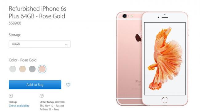 Apple начала продажи «восстановленных» iPhone 6s и 6s Plus (ФОТО)