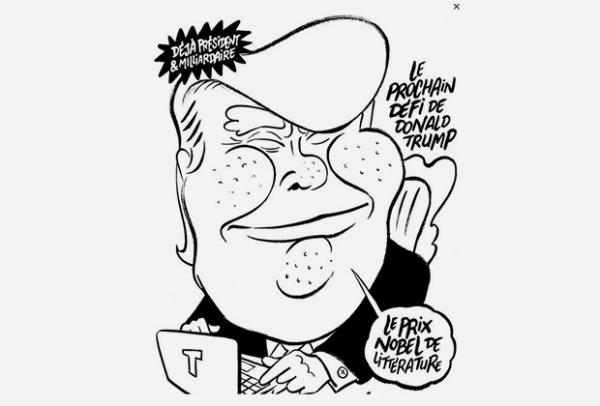 Charlie Hebdo презентовал карикатуру на Дональда Трампа (ФОТО)
