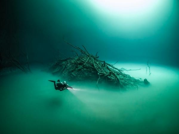 Уникальные снимки подводного озера в Мексике (ФОТО)