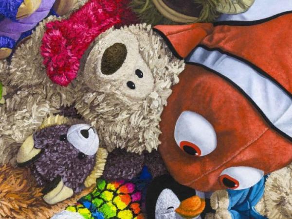 Невероятно реалистичные картины с плюшевыми игрушками (ФОТО) 