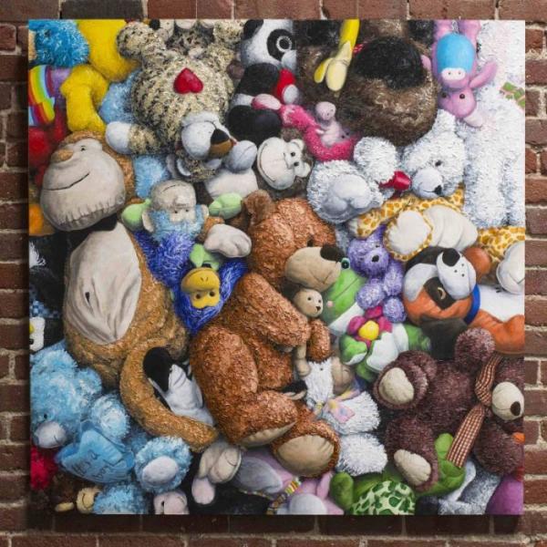 Невероятно реалистичные картины с плюшевыми игрушками (ФОТО) 
