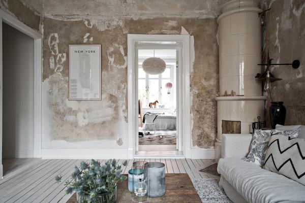 Суровый дизайн: скандинавская квартира с грубыми бетонными стенами (ФОТО)
