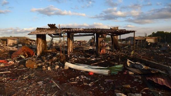 Жуткие последствия взрыва на рынке фейерверков в Мексике (ФОТО)