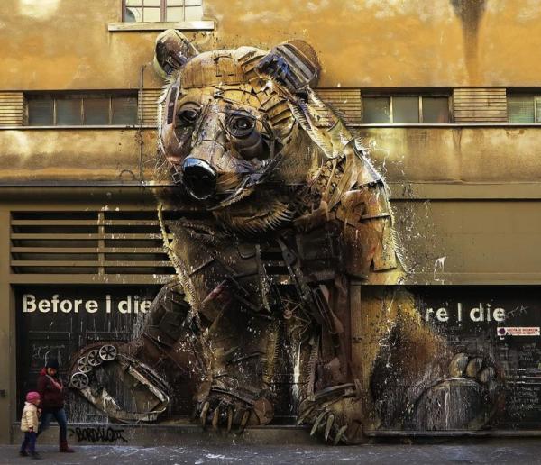 Художник создает композиции с животными, чтобы напомнить нам о загрязненности окружающей среды (ФОТО) 